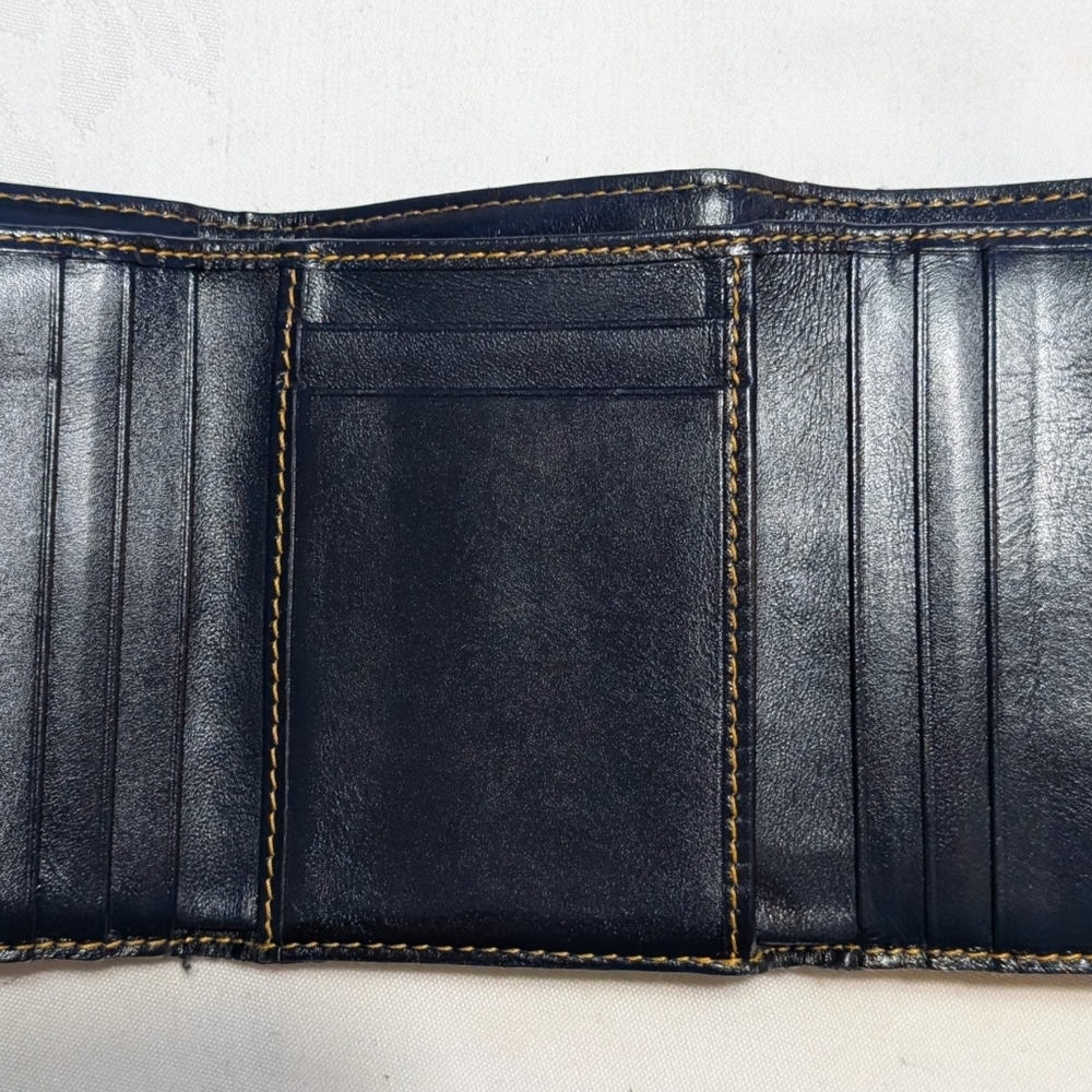 Dior Signature Saddle Monogram Blue Dior Oblique Jacquard And Leather Wallet 🔥 - Picture 9 of 17